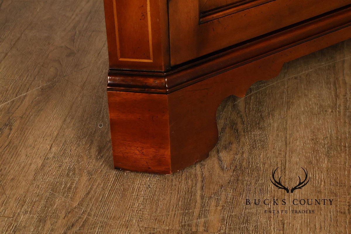 Georgian Style Lighted Mahogany Corner Cabinet