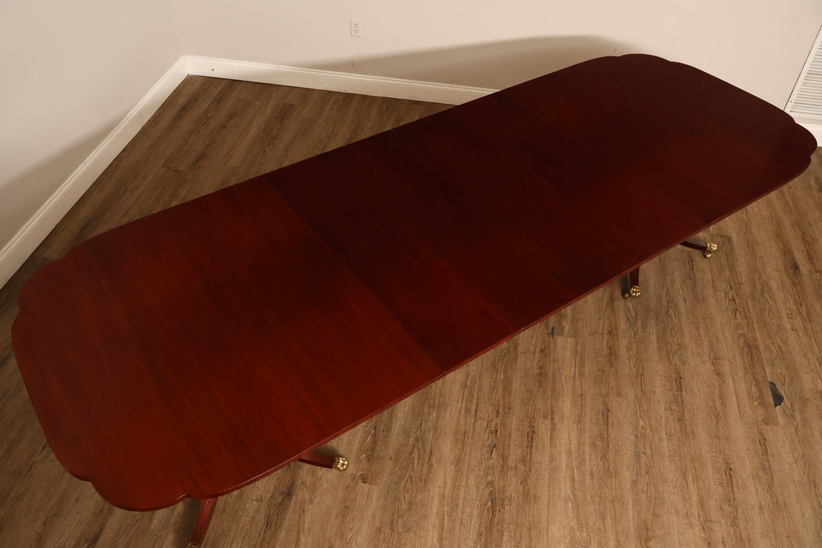 Kindel 'Winterthur' Double Pedestal Mahogany Dining Table
