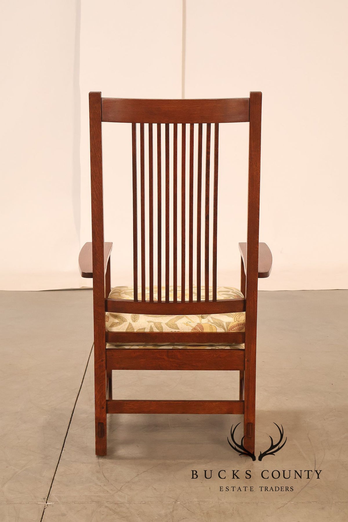 Stickley Mission Collection Oak Spindle Armchair