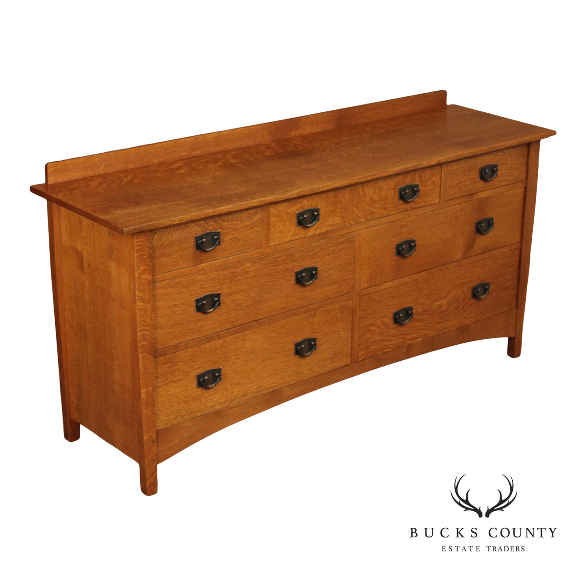 Stickley Mission Collection Harvey Ellis Oak Seven Drawer Dresser