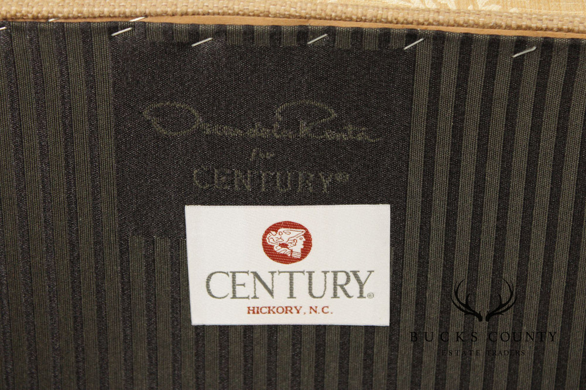 Century Furniture Georgian Style Pair of Mahogany Armchairs