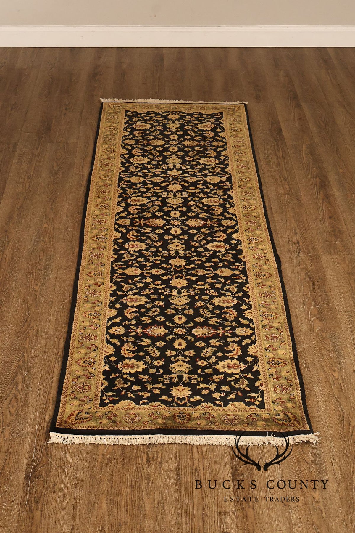 Hand Knotted Traditional Wool Floral Runner Rug