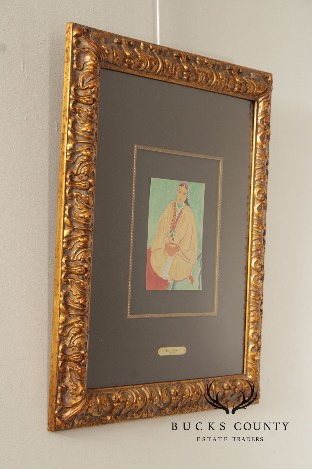 Henri Matisse Framed Lithograph, 'Zora, La Robe Jaune'