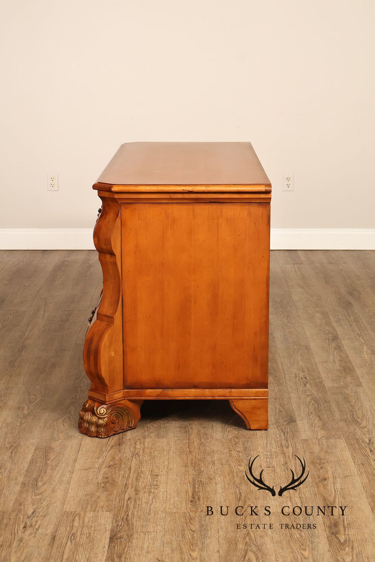 Century Furniture French Provincial Style Bombe Chest