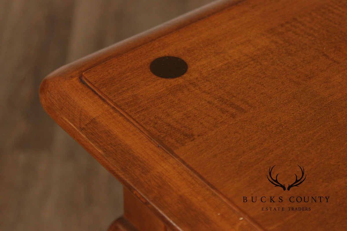 Ethan Allen Heirloom Nutmeg Solid Maple Console Table