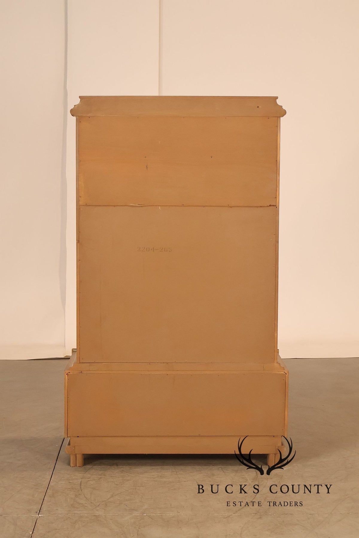 American Of Martinsville Faux Bamboo Tall Gentleman's Chest Armoire