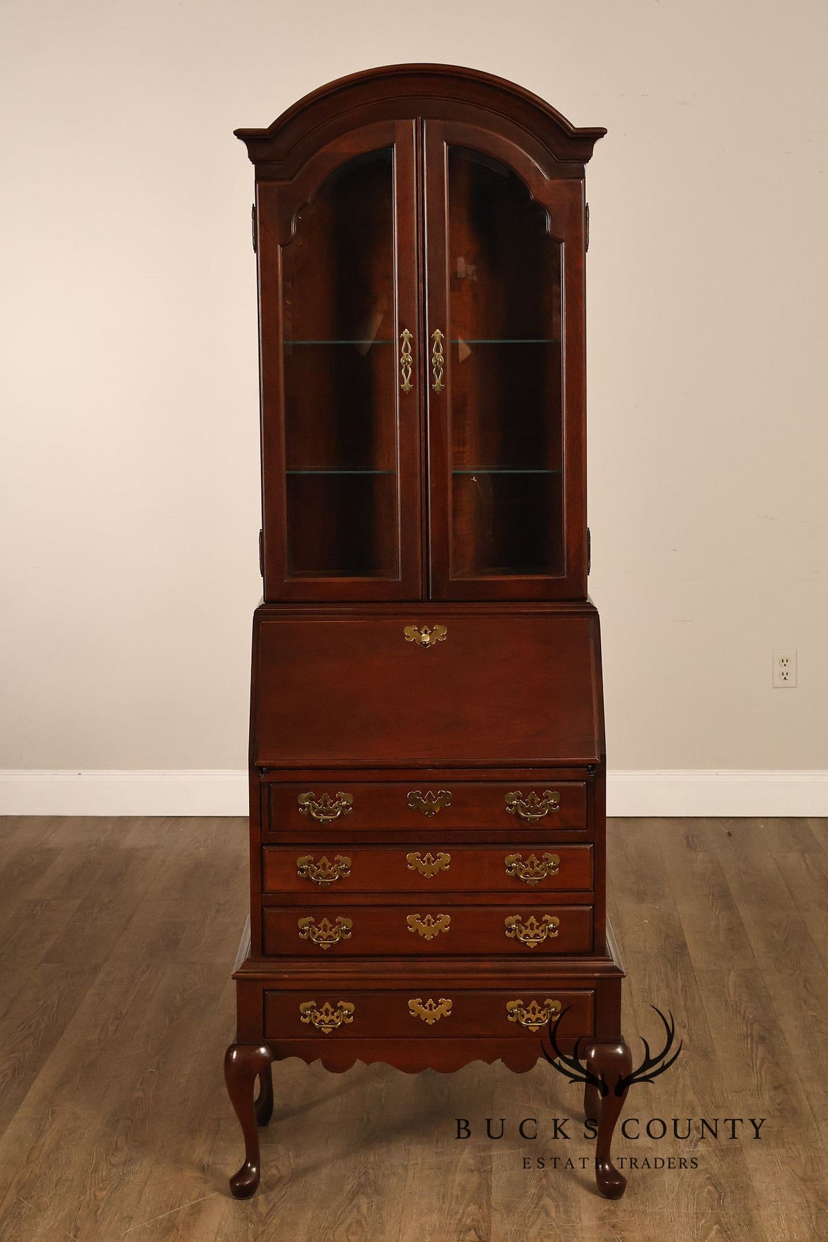 Jasper Cabinet Queen Anne Style Cherry Secretary Desk