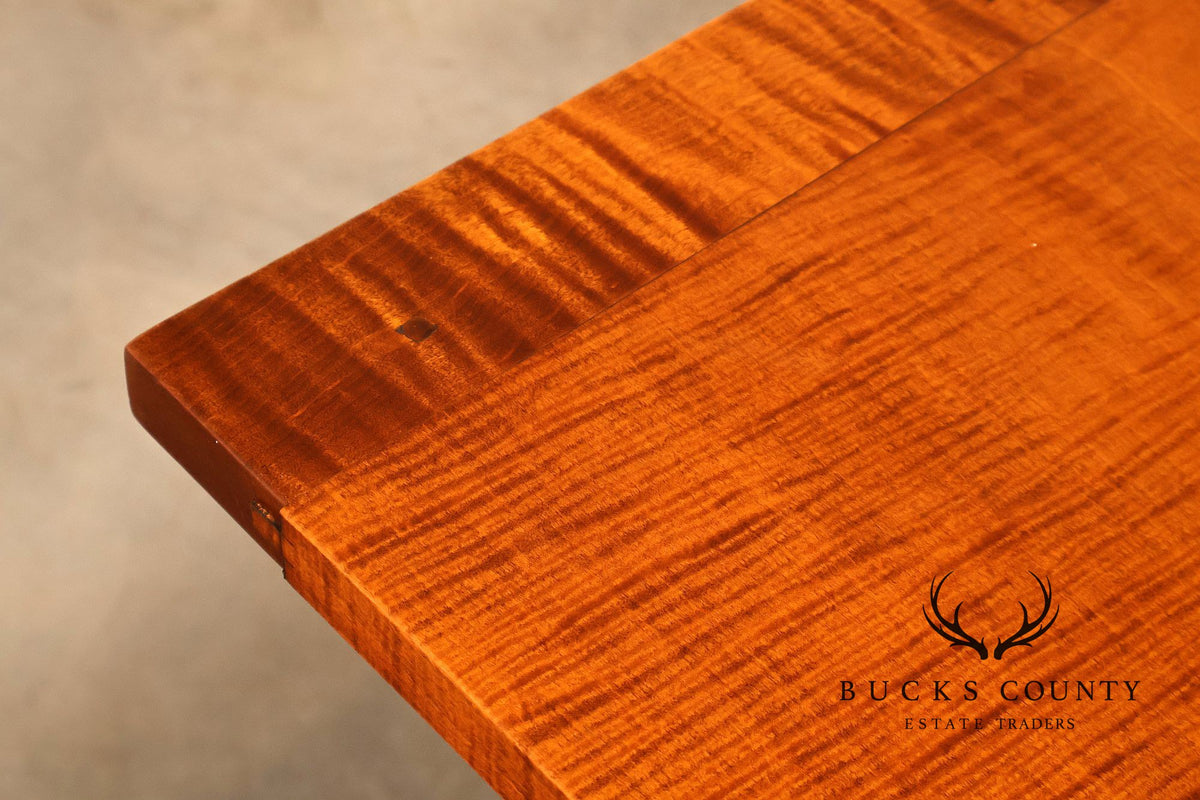 Irion Company Custom Tiger Maple Farmhouse Dining Table