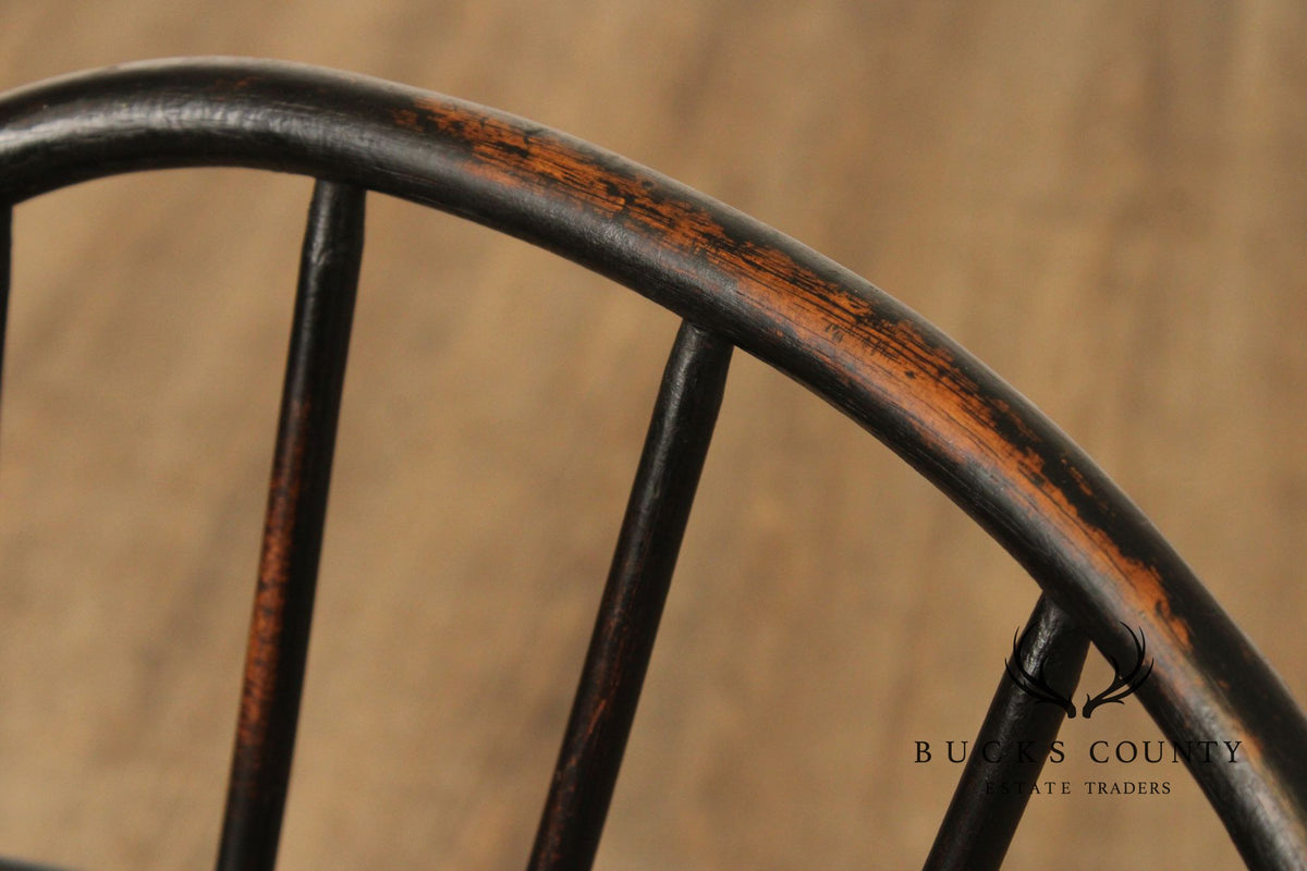 Antique Sack-Back Windsor Child's High Chair