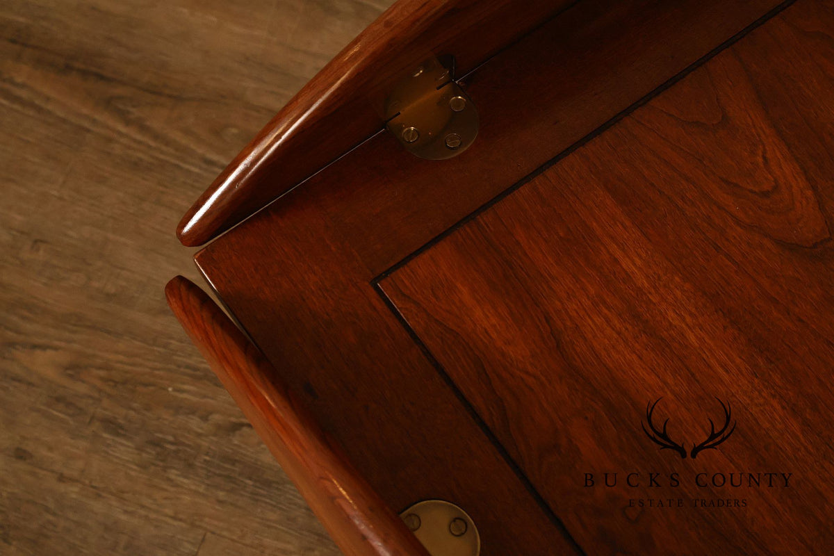 Chippendale Style Cherry Butler's Tray Coffee Table