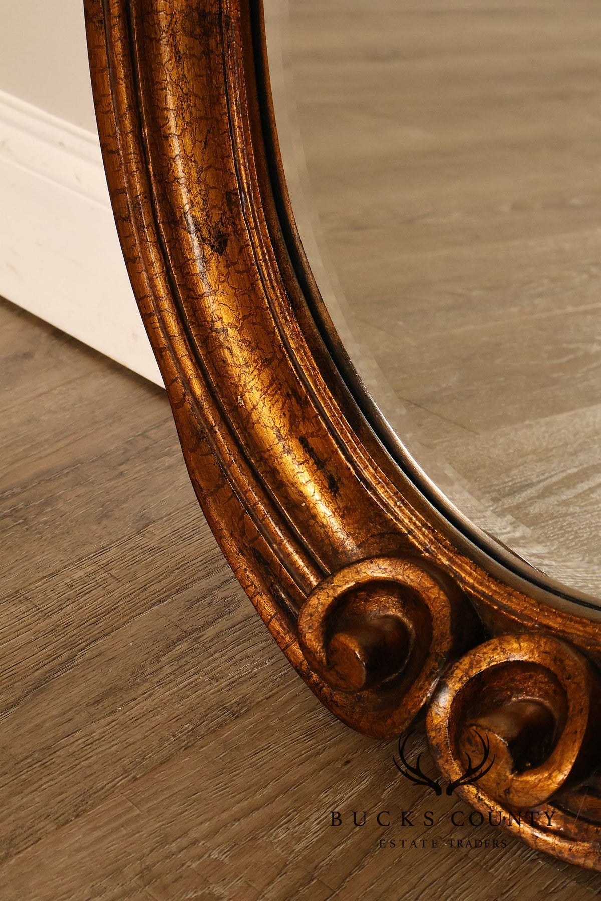 Carolina Mirror Oval Giltwood Wall Mirror