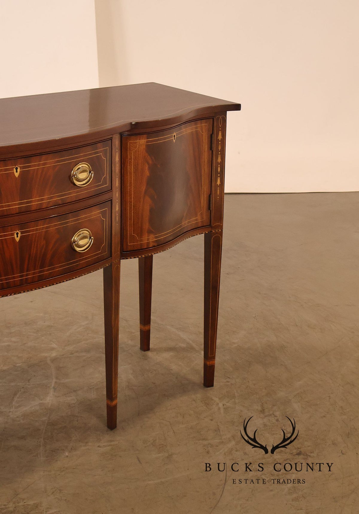 Stickley Federal Style Inlaid Mahogany Sideboard