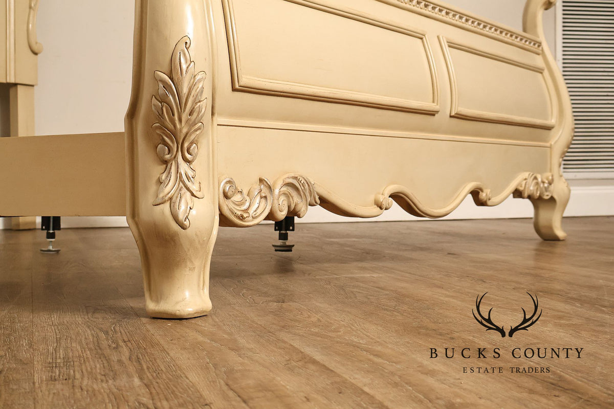 Rococo Style Painted King Size Bedframe