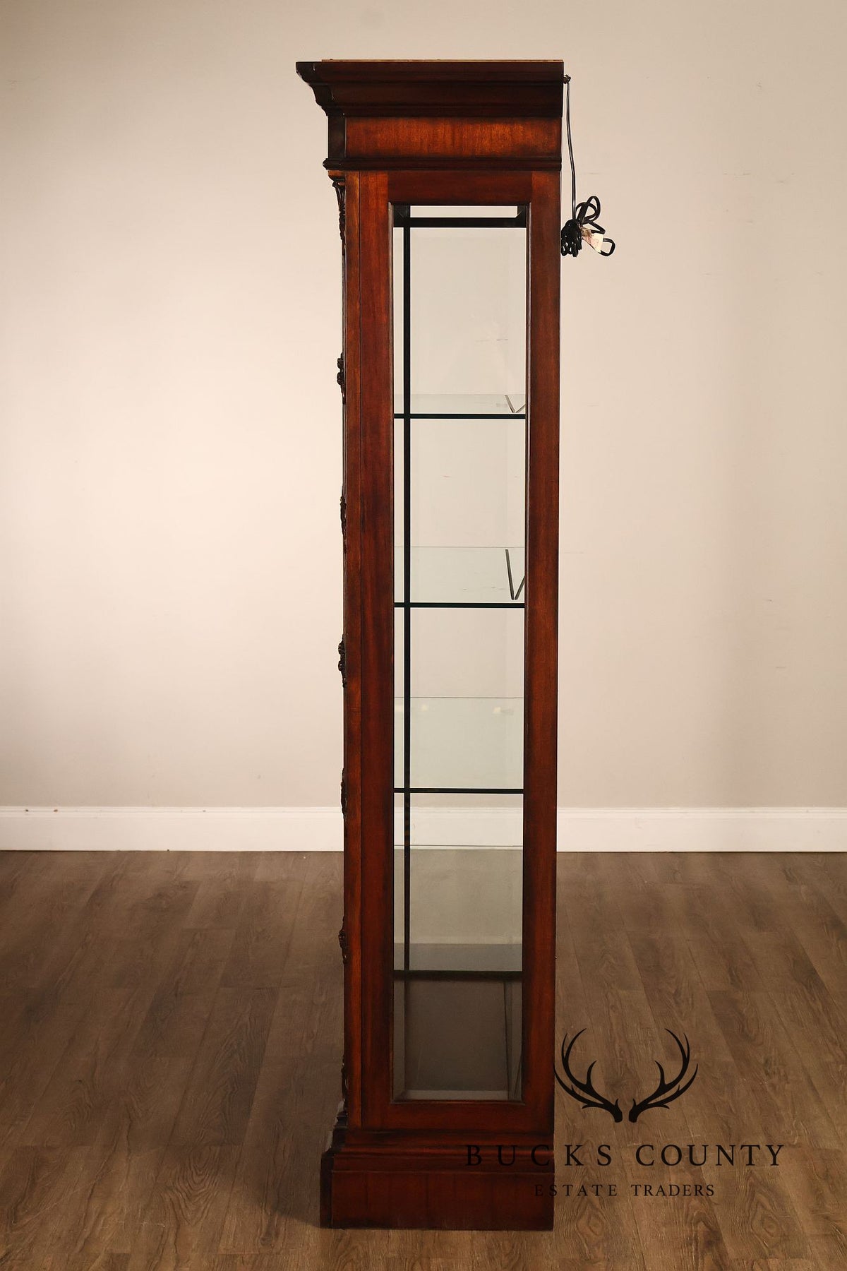 Henredon Neoclassical Style Mahogany Display Case