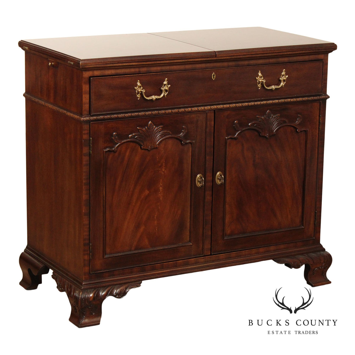 Henredon 'Rittenhouse Square' Mahogany Flip-Top Server