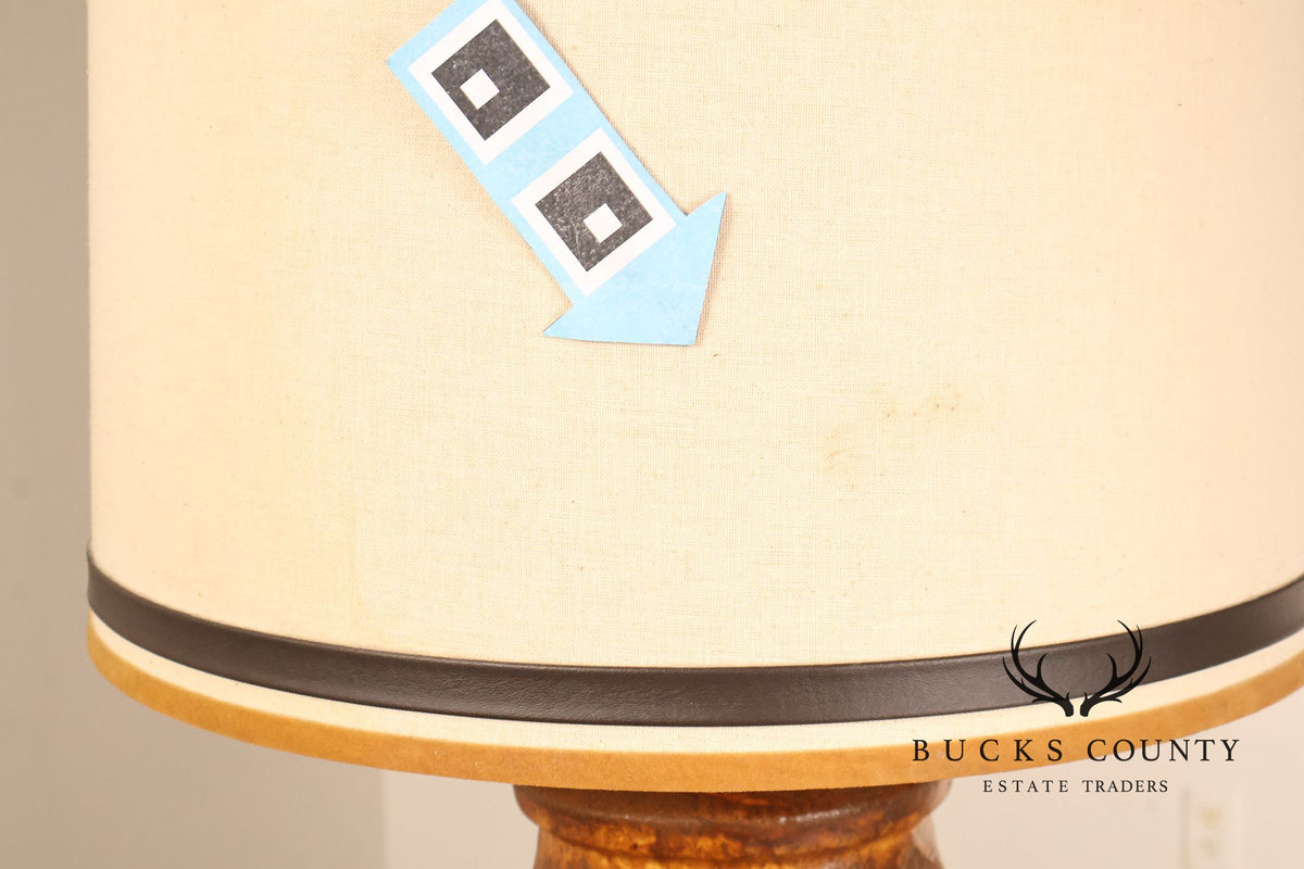 Mid Century Modern Glazed Ceramic Table Lamp