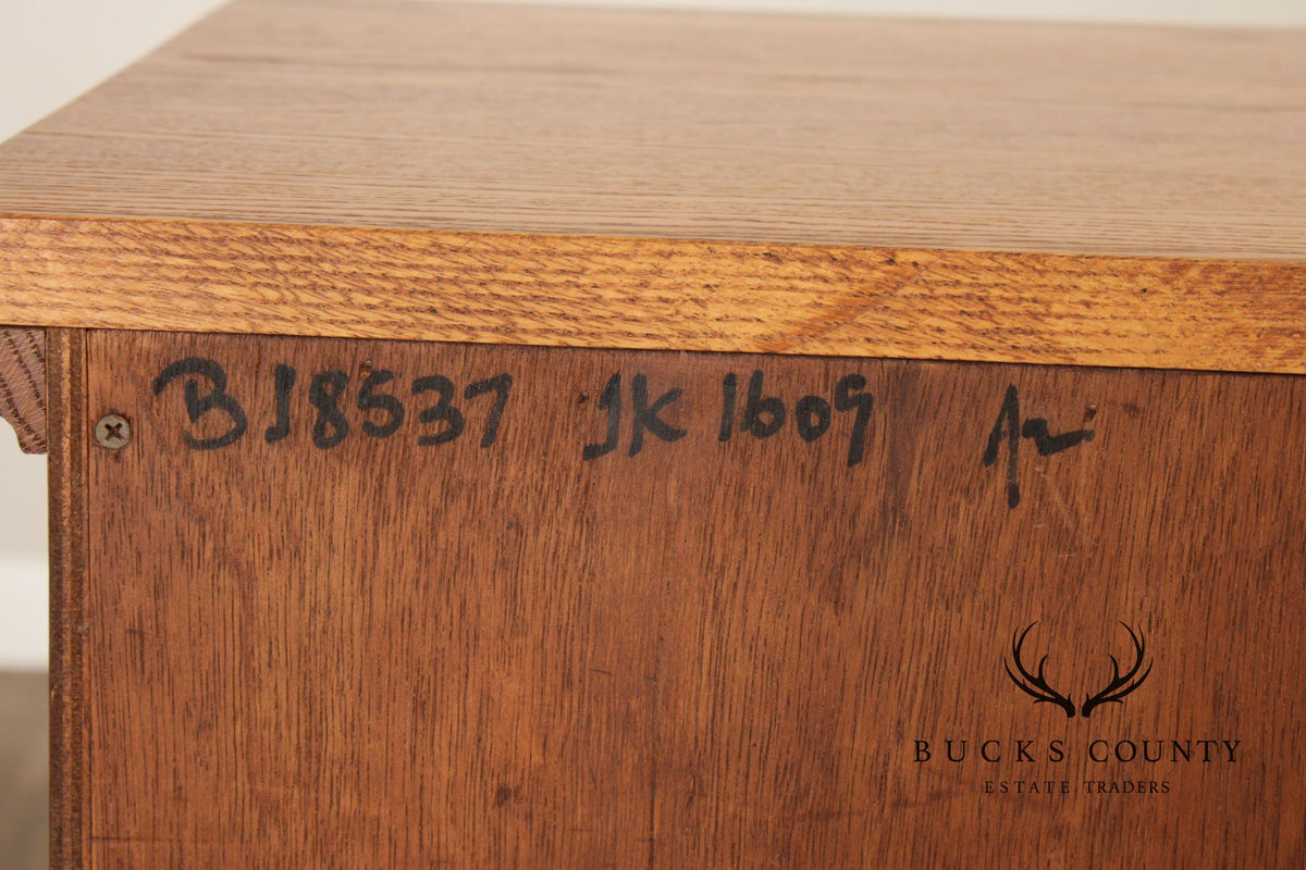 Hunt Country Furniture Pair of Oak Five Drawer Dressers