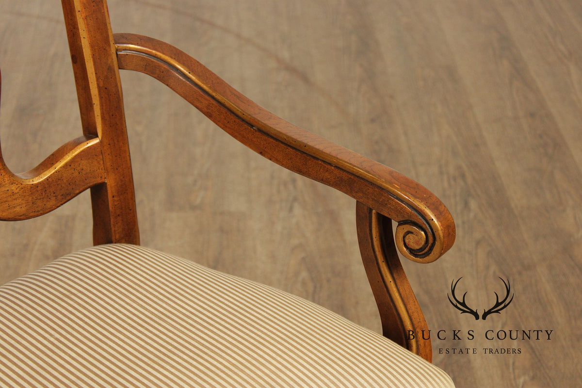 Drexel Heritage Italian Provincial Style Set of Six Dining Chairs