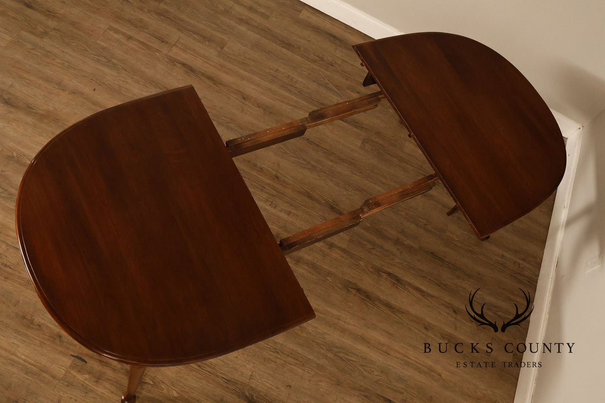 Ethan Allen Georgian Court Vintage Traditional Cherry Dining Table