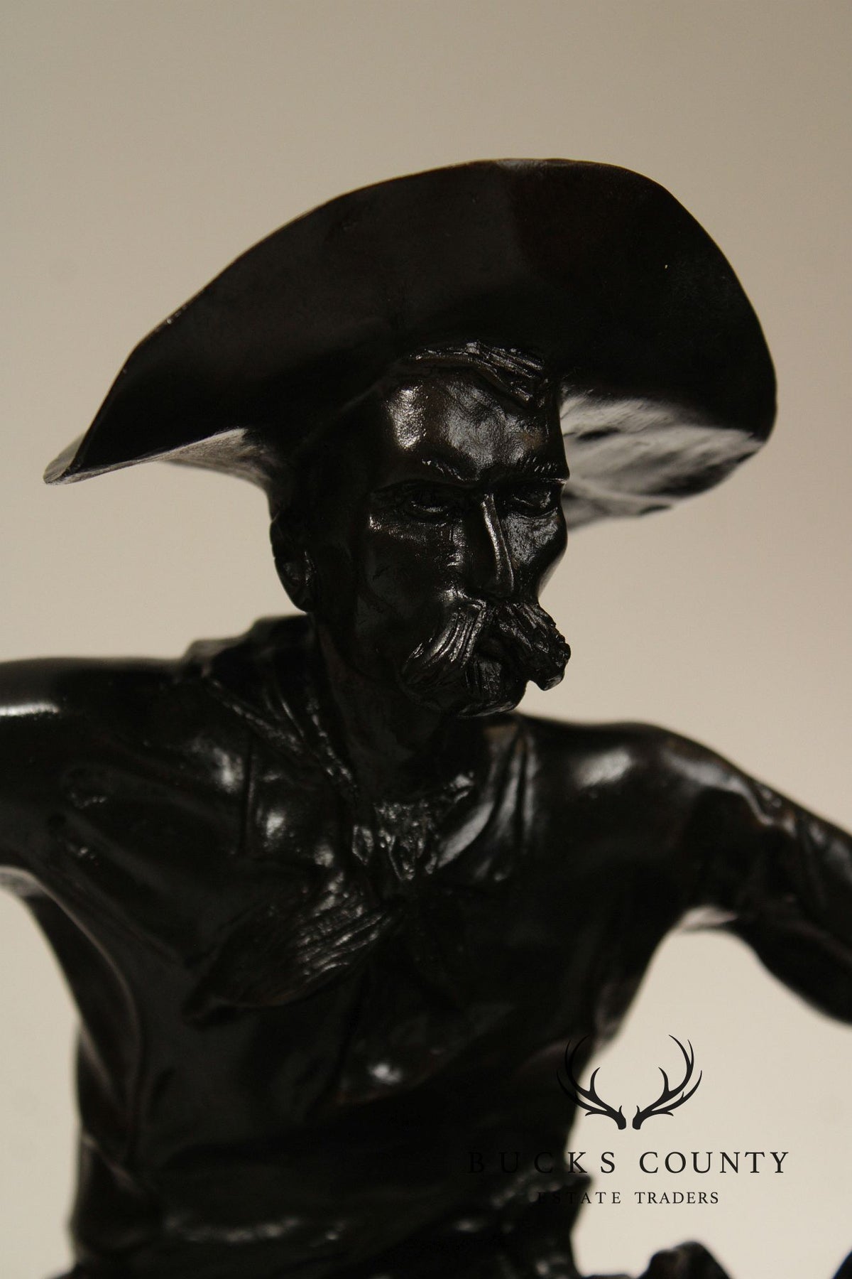 Frederic Remington Bronze Statue, 'Bronco Buster'