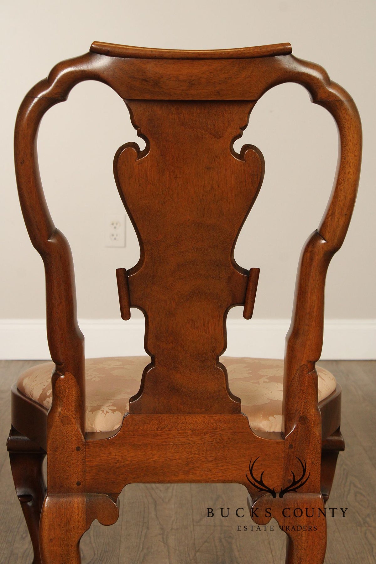 Kittinger Colonial Williamsburg Collection Set Of Four Mahogany Georgian Style Dining Chairs CW180