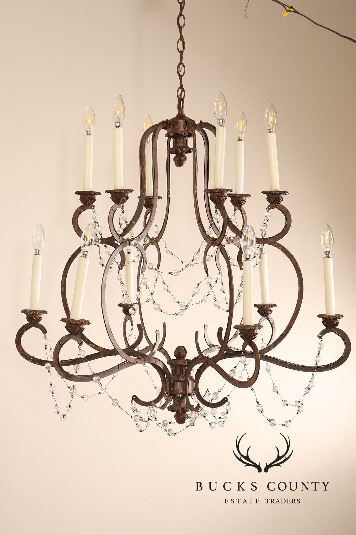 Niermann Weeks Avignon Iron Chandelier