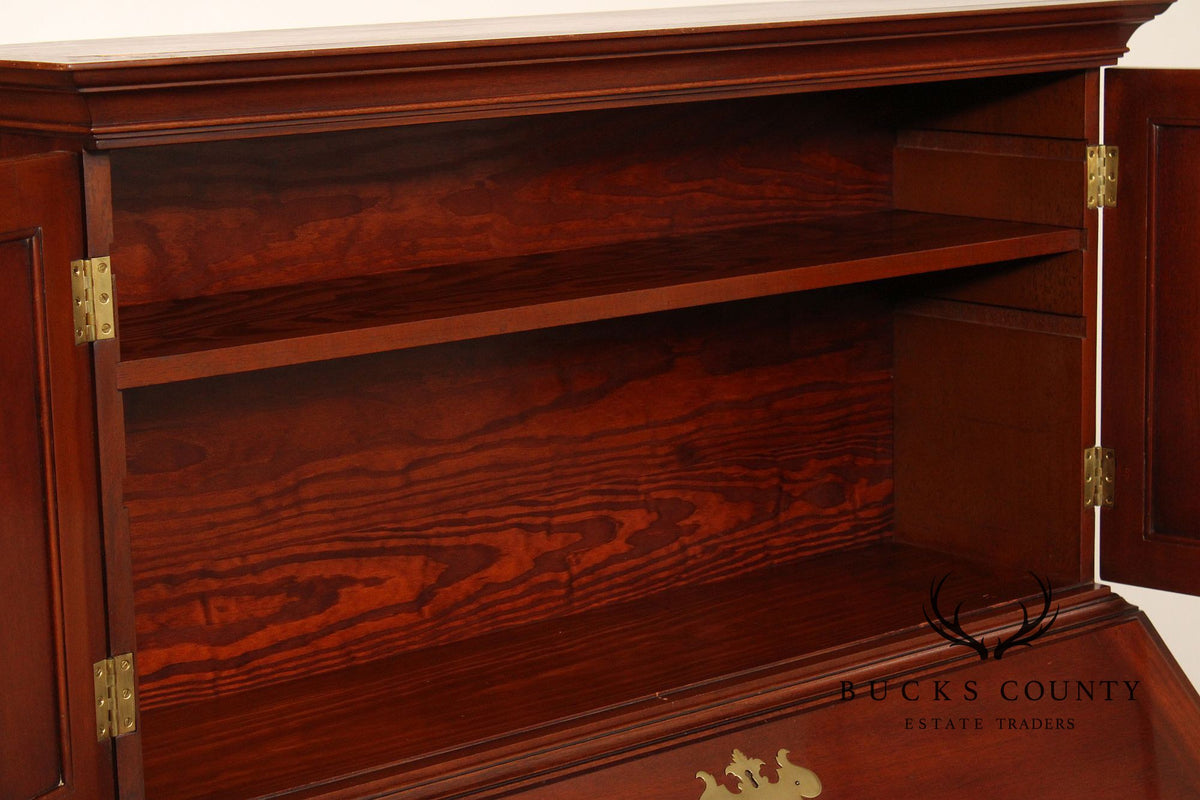 Kittinger Colonial Williamsburg Mahogany Slant Front Secretary Desk