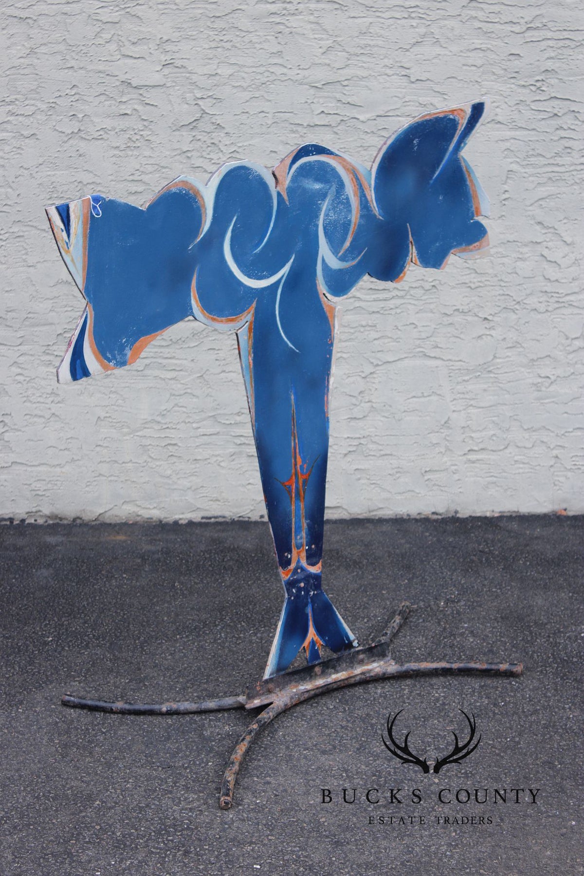 Raymond Rocklin Painted Metal Abstract Sculpture