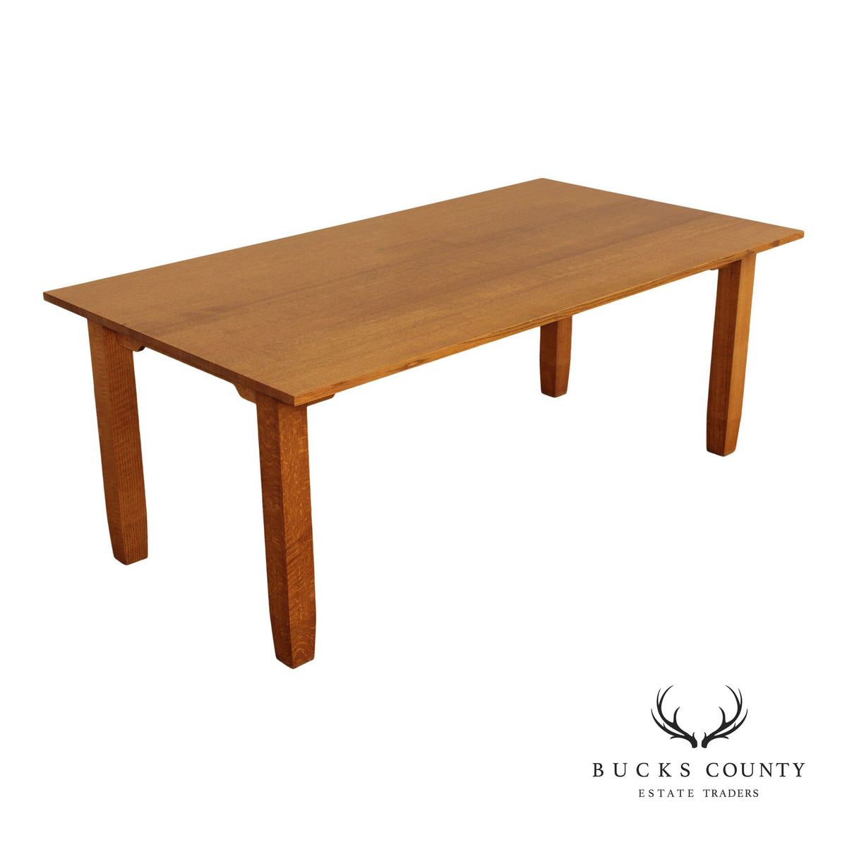 Mission Style Solid Oak Dining Table