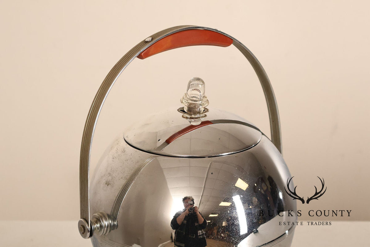 Manning-Bowman Chrome and Bakelite Coffee Percolator