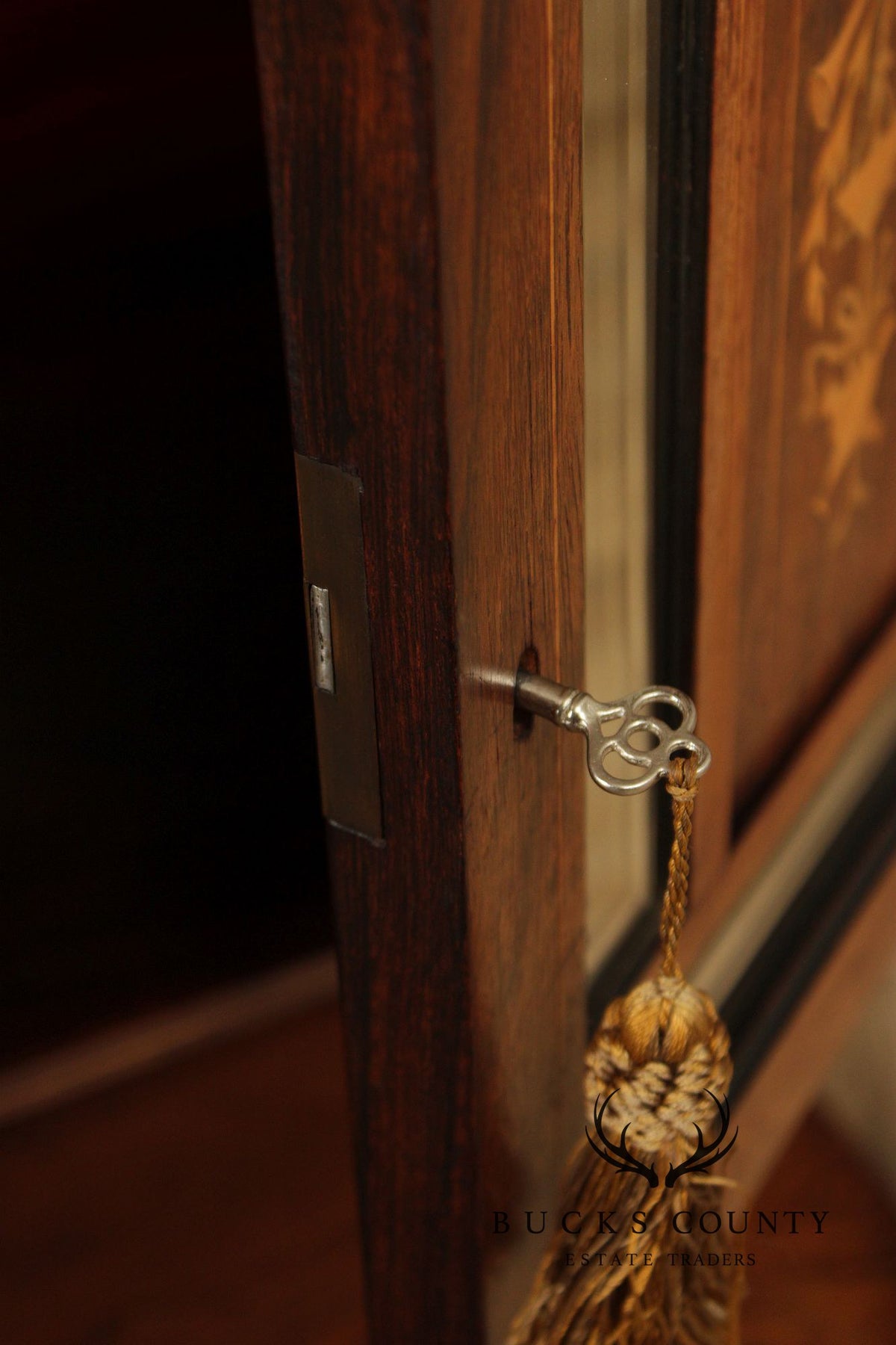 Antique Edwardian Inlaid Rosewood Sideboard