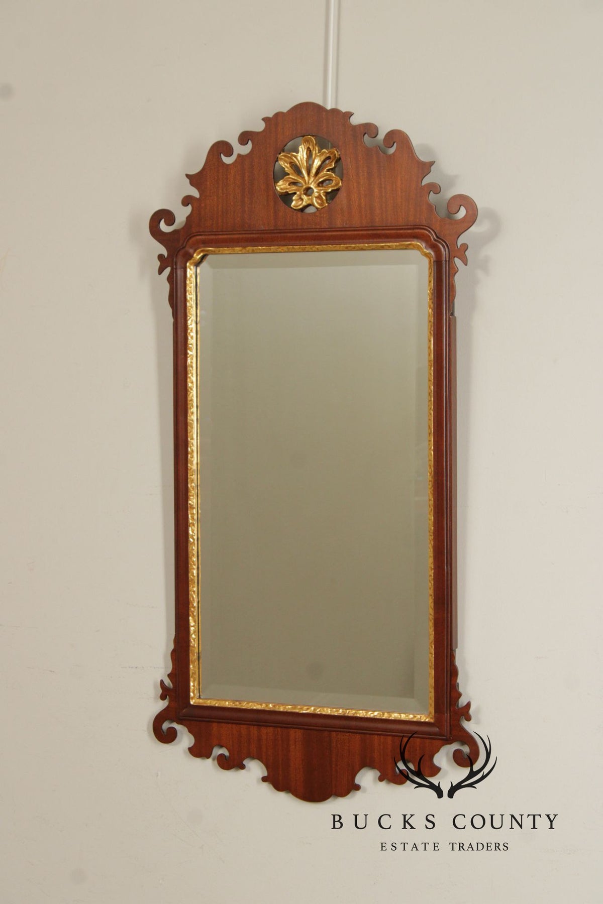 Friedman Brothers Colonial Williamsburg Mahogany Wall Mirror