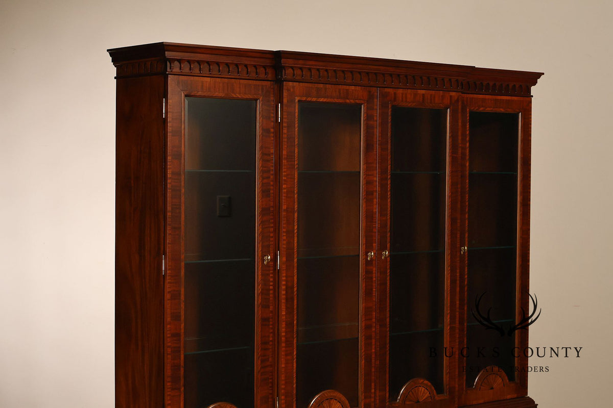 Councill Craftsmen Mahogany Breakfront China Cabinet