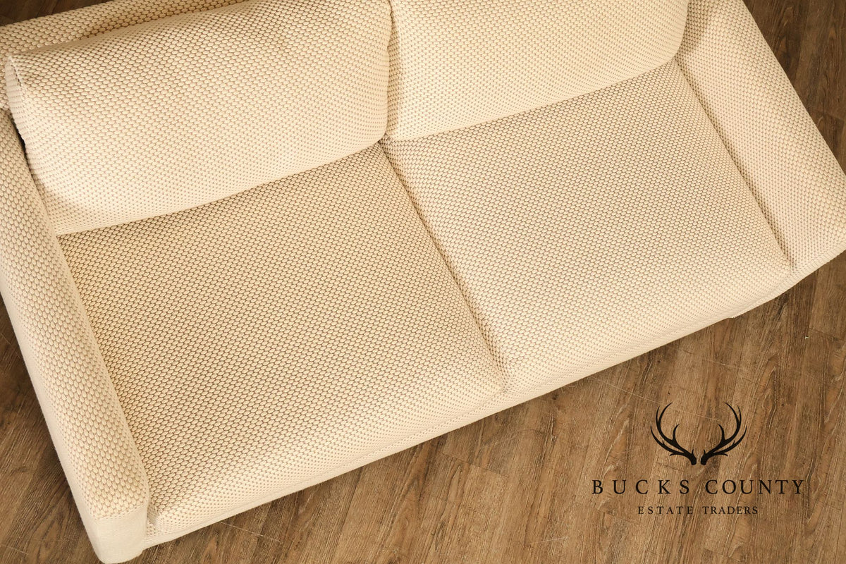 1970's Modern Upholstered Pair Of Loveseats
