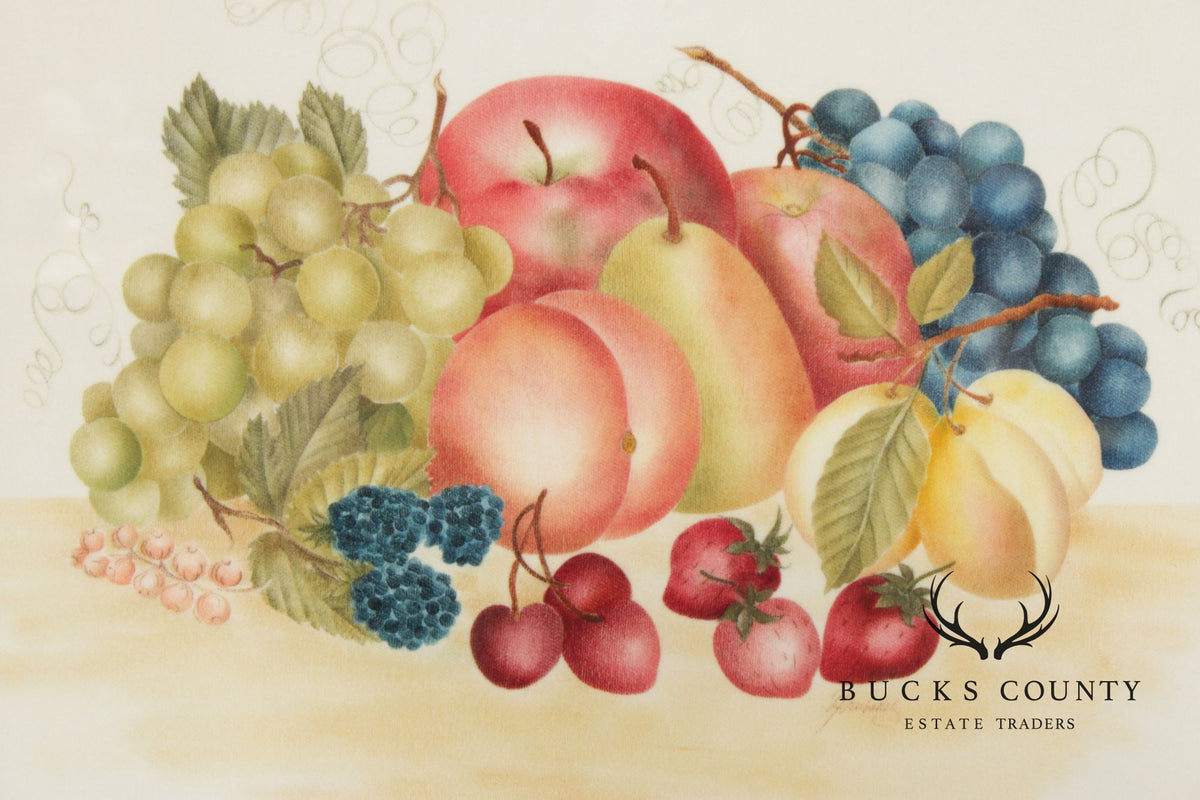Linda Brubaker Fruit Theorem Painting on Velvet