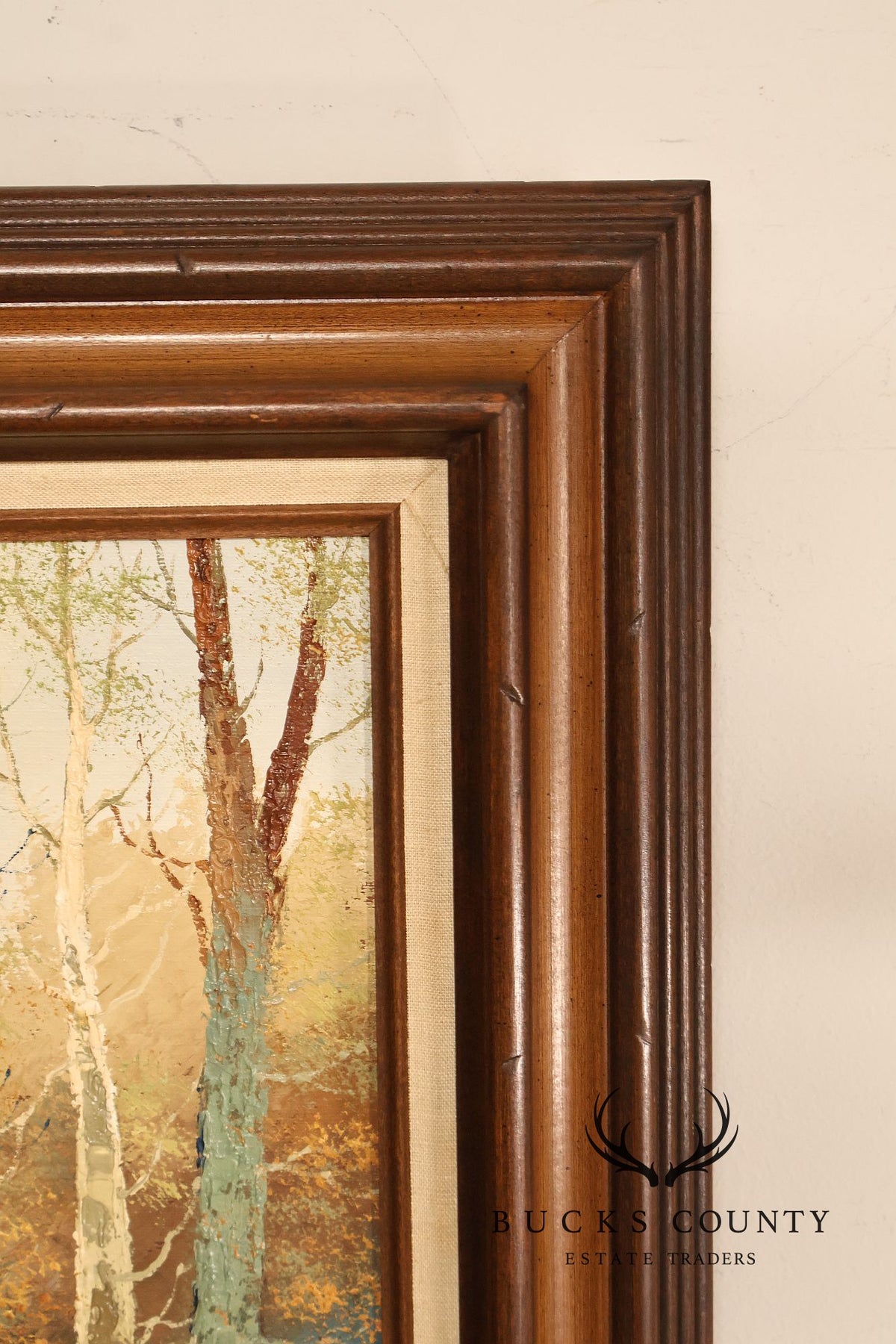 Wilhelm Brauer Framed Landscape Painting, Alpine Lake