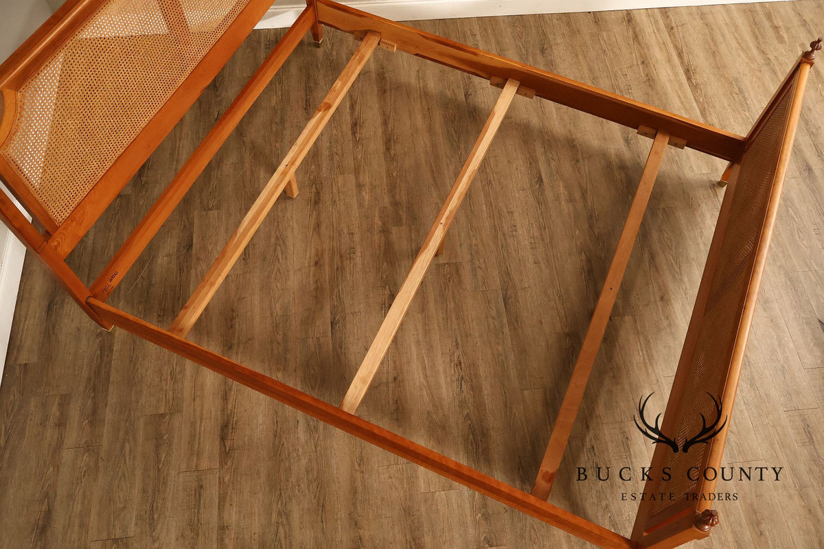 Stickley French Directoire Style Cherry And Cane California King Bed
