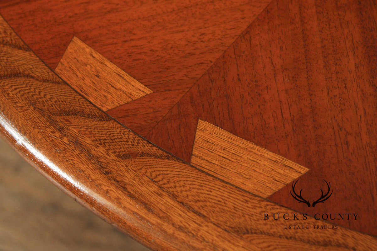 Lane 'Acclaim' Mid Century Modern Round Walnut Coffee table