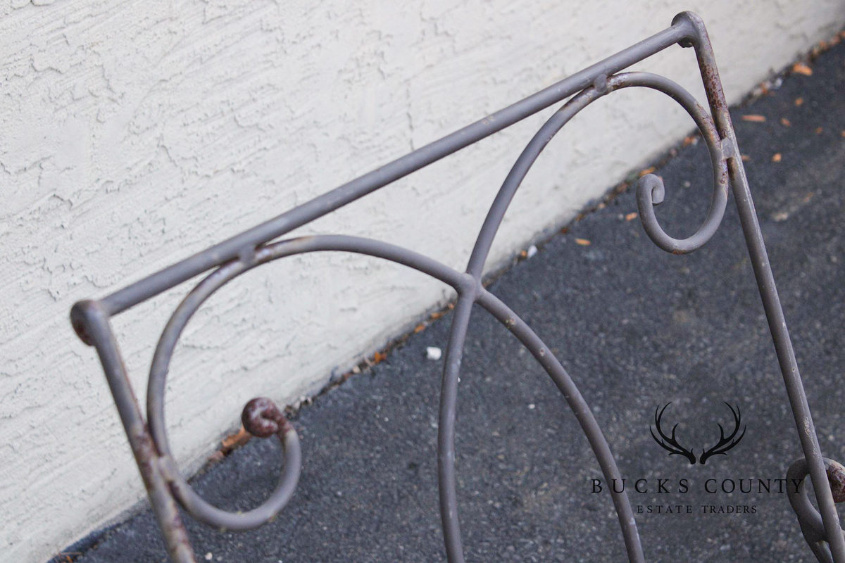Vintage Wrought Iron Patio Rocking Chair
