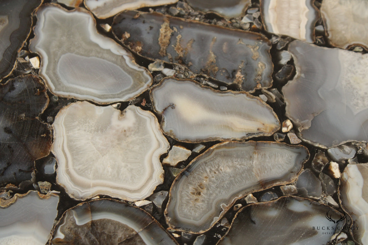 Contemporary Agate Slice Coffee Table