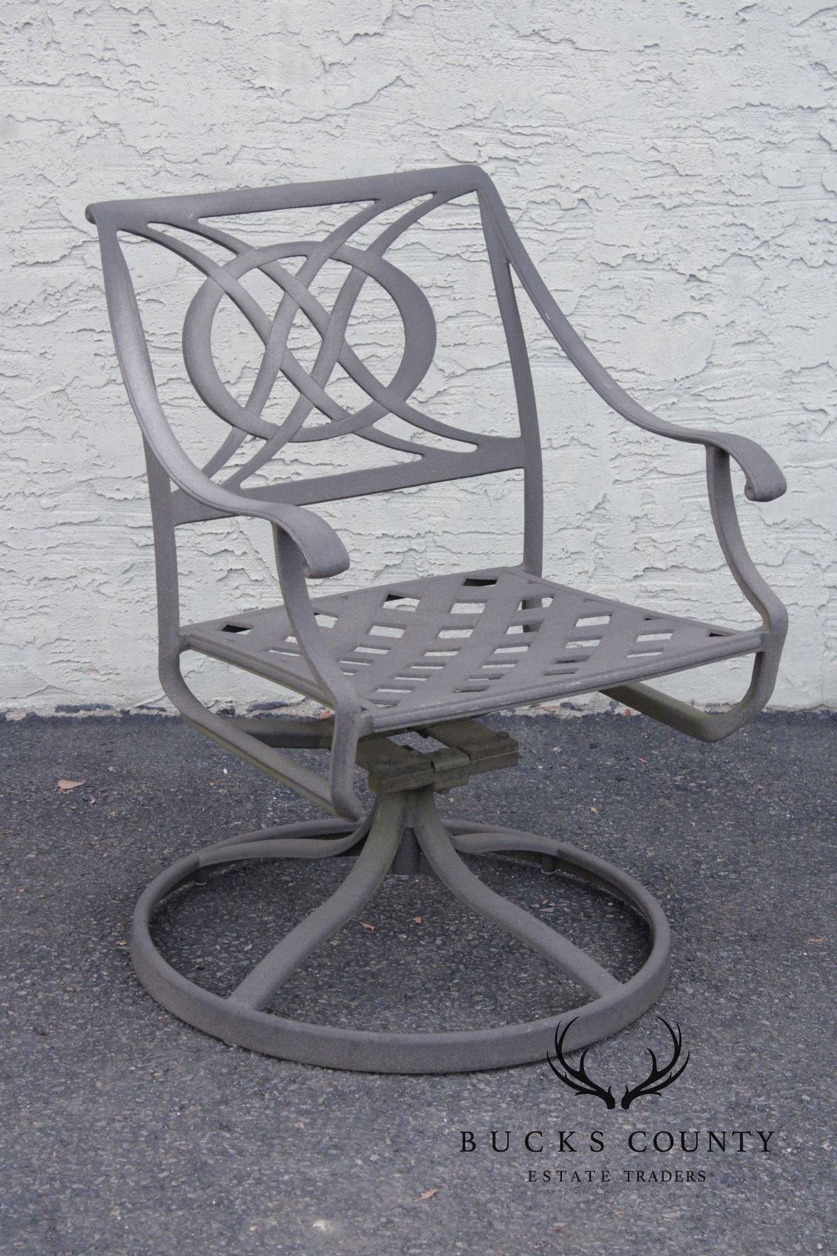 Telescope Casual Pair of 'Cadiz' Cast Aluminum Patio Swivel Rockers