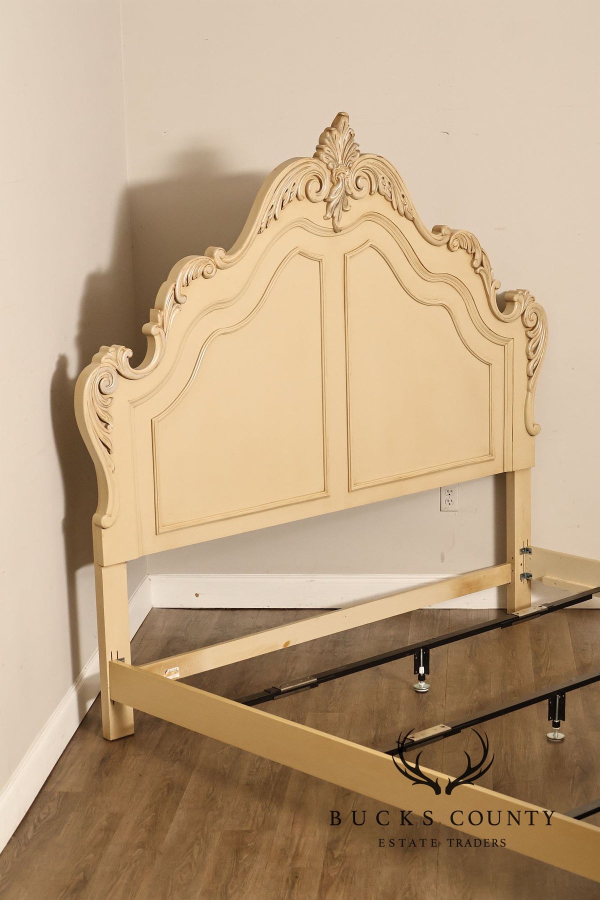 Rococo Style Painted King Size Bedframe