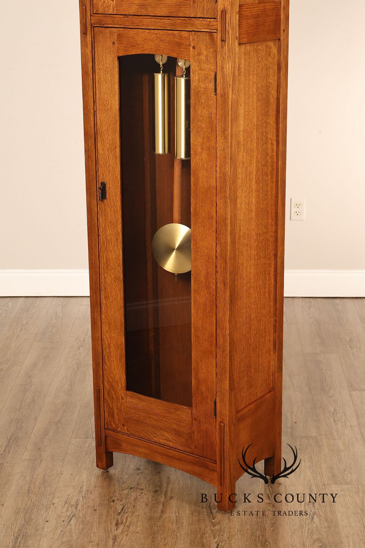 Stickley Mission Collection Oak Tall Case Clock