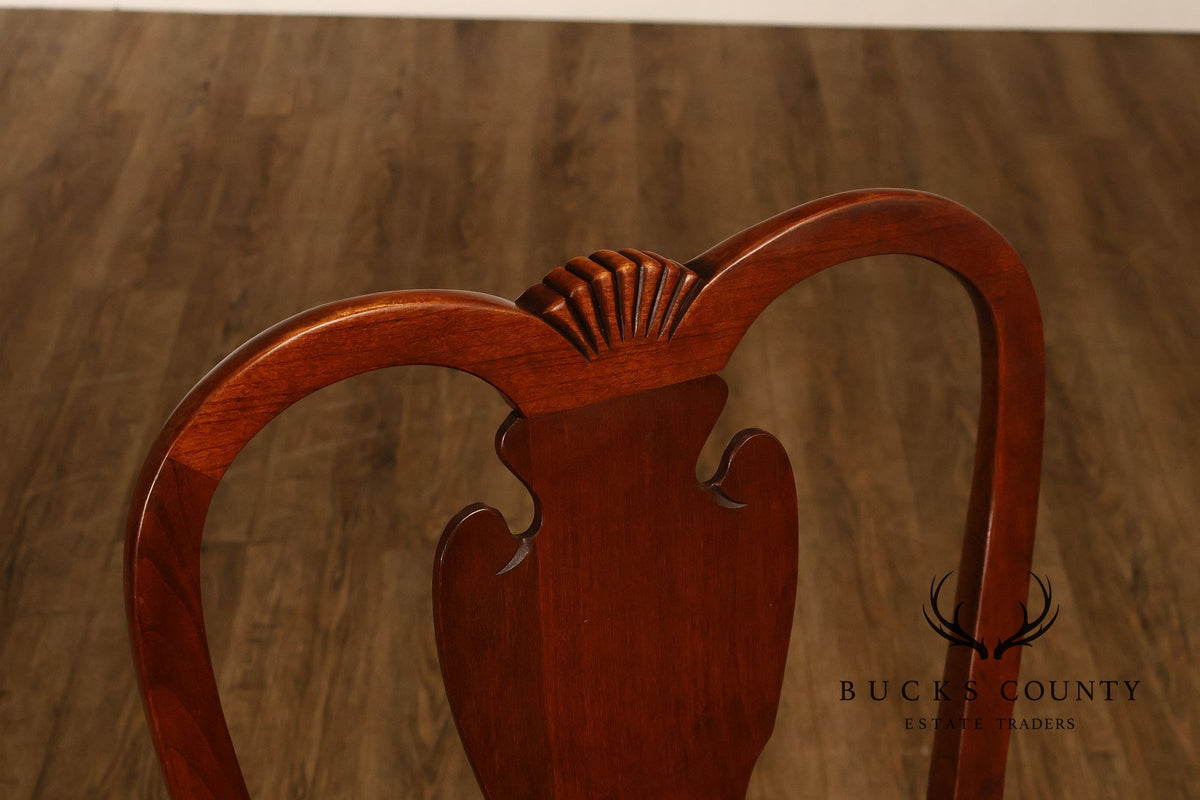 Pennsylvania House Set Of 10 Queen Anne Cherry Dining Chairs