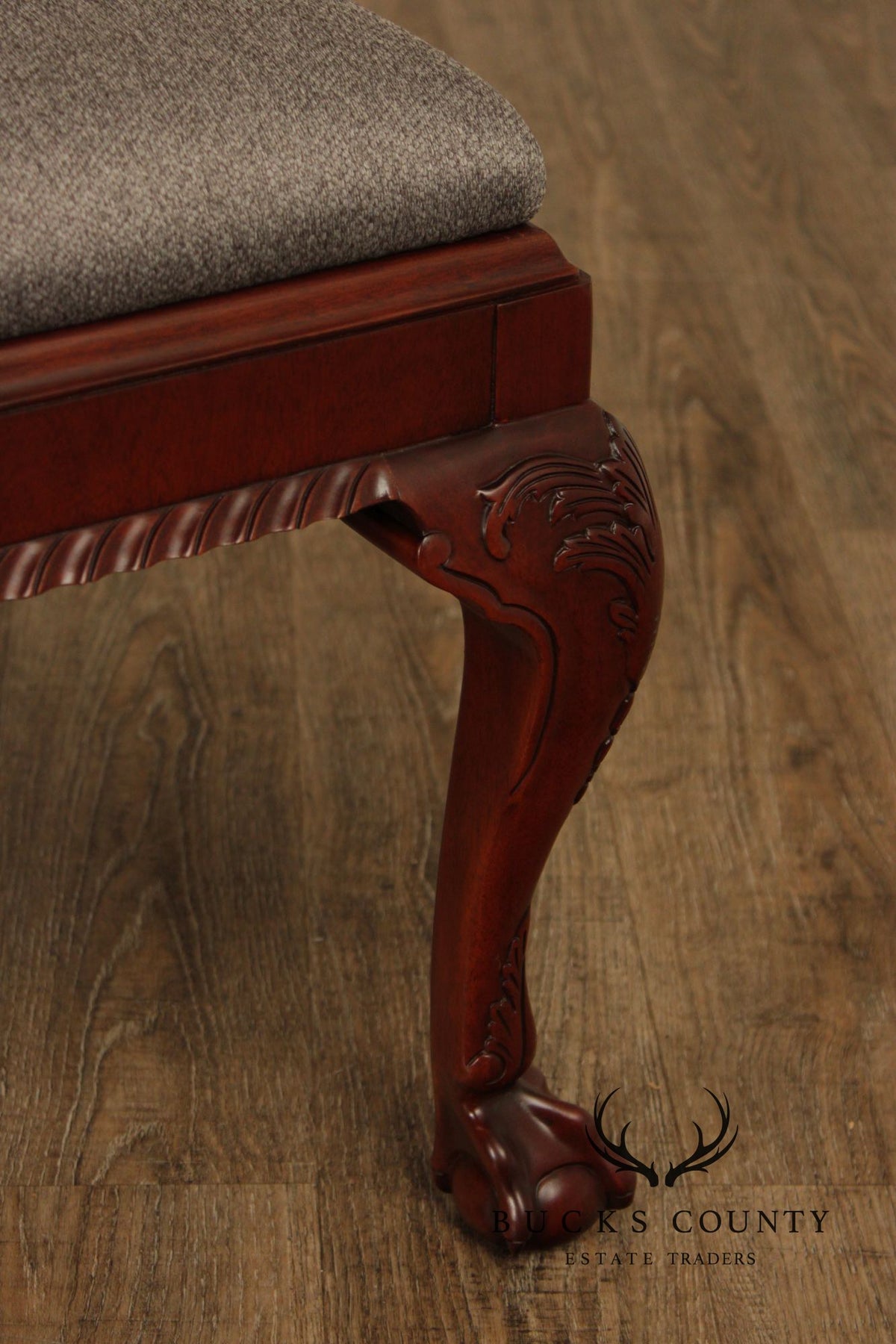 Baker Statley Homes Georgian Style Mahogany Bench
