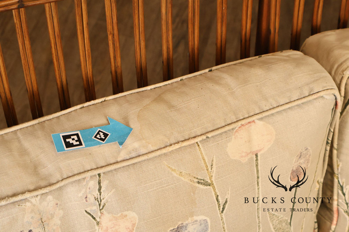 Antique Split Reed Rattan Sofa