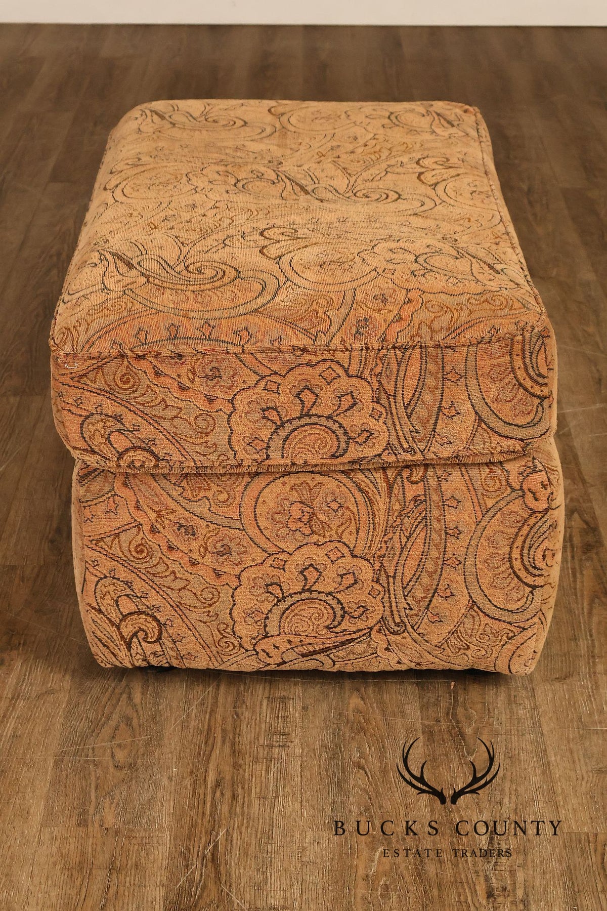 Paisley Upholstered Ottoman
