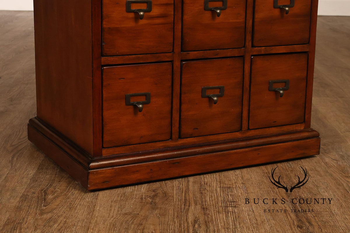 Ethan Allen Country Craftsman Apothecary Style Nine Drawer Chest