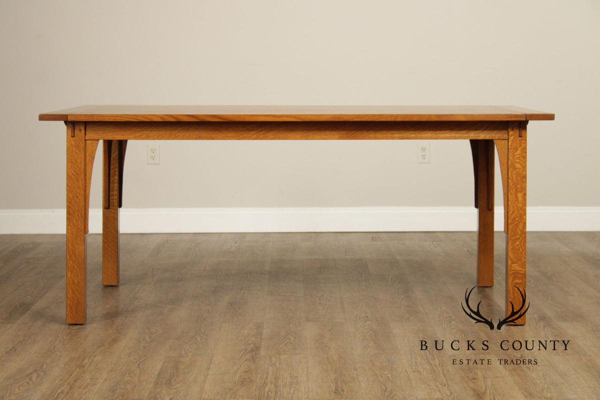 Stickley Mission Collection Oak Extendable Dining Table