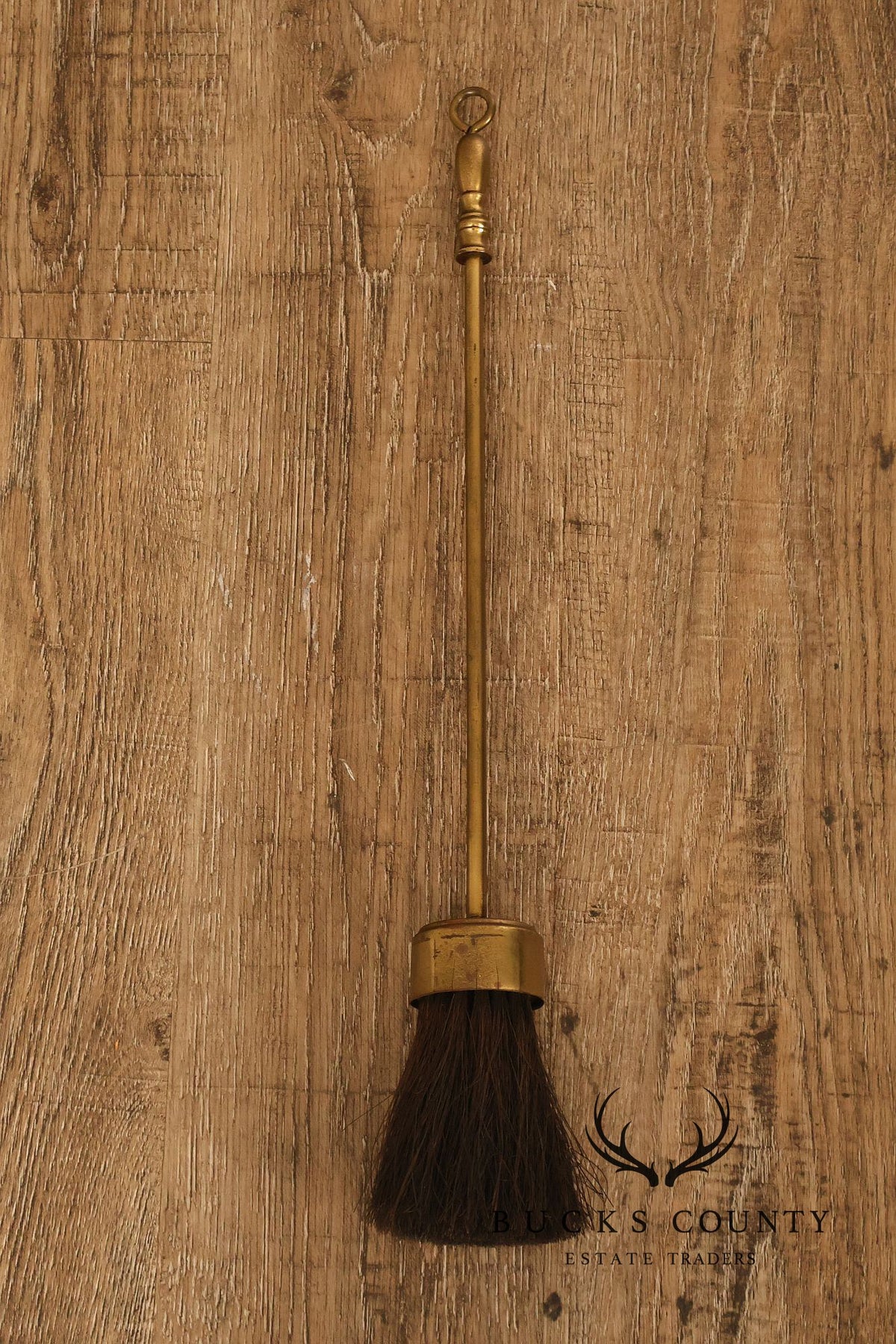 Vintage Brass Six-Piece Fireplace Tool Set